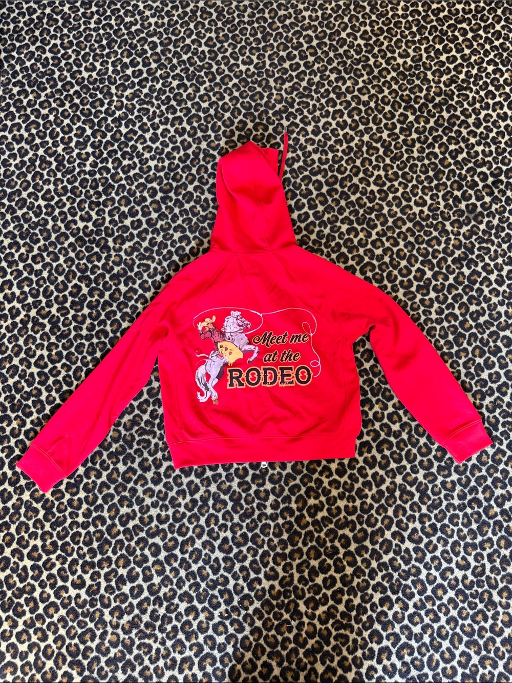 Meet Me At The Rodeo Red Zip Up - Picture 2 of 2